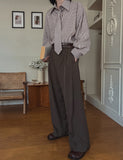 Cliff Two Tuck Wide Slacks