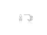 H Edition (W) Cream Hoop Earrings