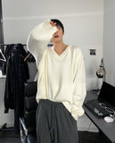 Blue Bird Overfit V-Neck Knit