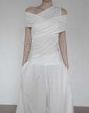 Lovell Drape One-Shoulder Off-Sleeveless