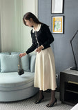 Sopid Frill Collar Knit Cardigan
