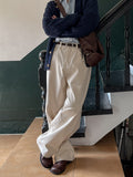 Evan Twill Cotton Wide Pants