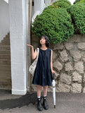 [BAONHAUS] Hilo Dot Color Matching Sleeveless One Piece