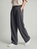 Clean One Tuck Banding Wide Slacks