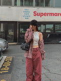 Machi linen check overshirt