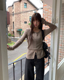 Duran V-neck Layered Bustier Cardigan