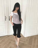 Blem Off-shoulder Short Sleeve T-shirt