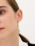 Champagne Moon Dew Drop Silver Darling Earrings