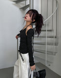 Jatte Dot Drape Halter Sleeveless Bolero Set