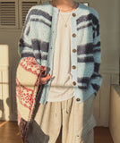 Bottie Angora Stripe Cardigan