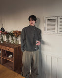 Cleo Half-Neck Snap Knit