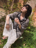 Wavy Bohemian Mix Short Sleeve Shirt