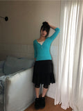 Lopon Ribbed Three Quarter T-shirt