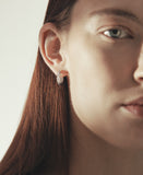 Champagne Moon 14K Goutte Oval Earrings S