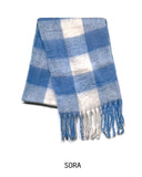 Winter color mix check muffler