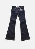 Deep-sticking Low Bootcut Denim Pants