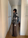 Pitanne Dot Patch Knit Cardigan Jacket