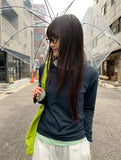 [BAONHAUS] Seden Modal Layered Round T-shirt