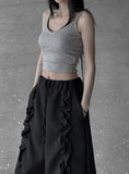 Backless Strap Padded Sleeveless