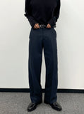 Midnight Navy Semi-Wide Slacks