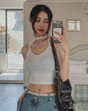 Roa strap ribbed sleeveless
