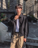 Laken Cotton Washed Zipper Blouson
