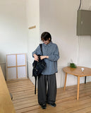 Manno Pintuck Wide Slacks