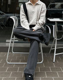 Rope Cable Half Zip-up Knit