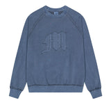 RAW CUT M LOGO PIGMENT SWEATSHIRT