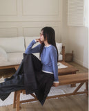 Horse Half Button Ribbed Long Sleeve T-Shirt