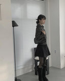 Chise cable knit half zip-up