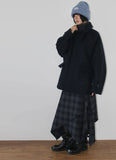 [BELT SET] FLOW PLAID CHECK SKIRT