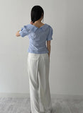 Virtue Unbalanced Puff Half Sleeve Shirt