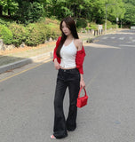 Thin Feminine Pendant Long Sleeve Cardigan