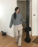 Succo Check Two-Way Cotton Hood Zip Up