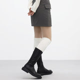 Flip round middle boots