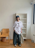 Malka Denim Banding Balloon Wide Pants