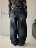 Hipas Washing Balloon Wide Denim Pants