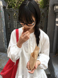 Rohigh Pintuck Shirring Layered Blouse One Piece