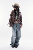 Asura cutting denim pants