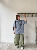 [unisex] Bavens Nylon Cargo Wide Pants