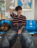 Kiyoshi Stripe Rugby Short Sleeve T-Shirt