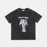 Vancarhell printing washed over t-shirt