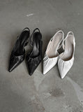 1195 Shirred Stiletto Heels (8cm)