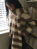 Vintage Stripe Angora Muffler