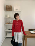 Noket Summer Ribbed Round Cardigan