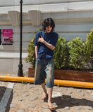 Berry boucle short sleeve cardigan