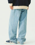 Wide Washing Denim Pants