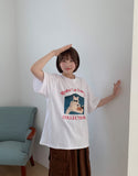 Dukes Cat Print Short Sleeve Tee