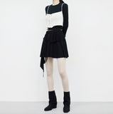 Kehi unbalanced mini skirt
